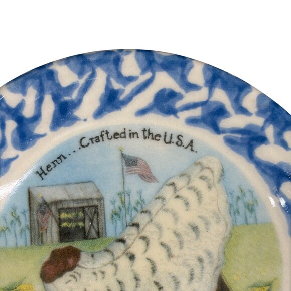 2007 Henn Barnyard Series Collectible Plates #508 & #509 Limited Edition Blue & - Picture 10 of 10